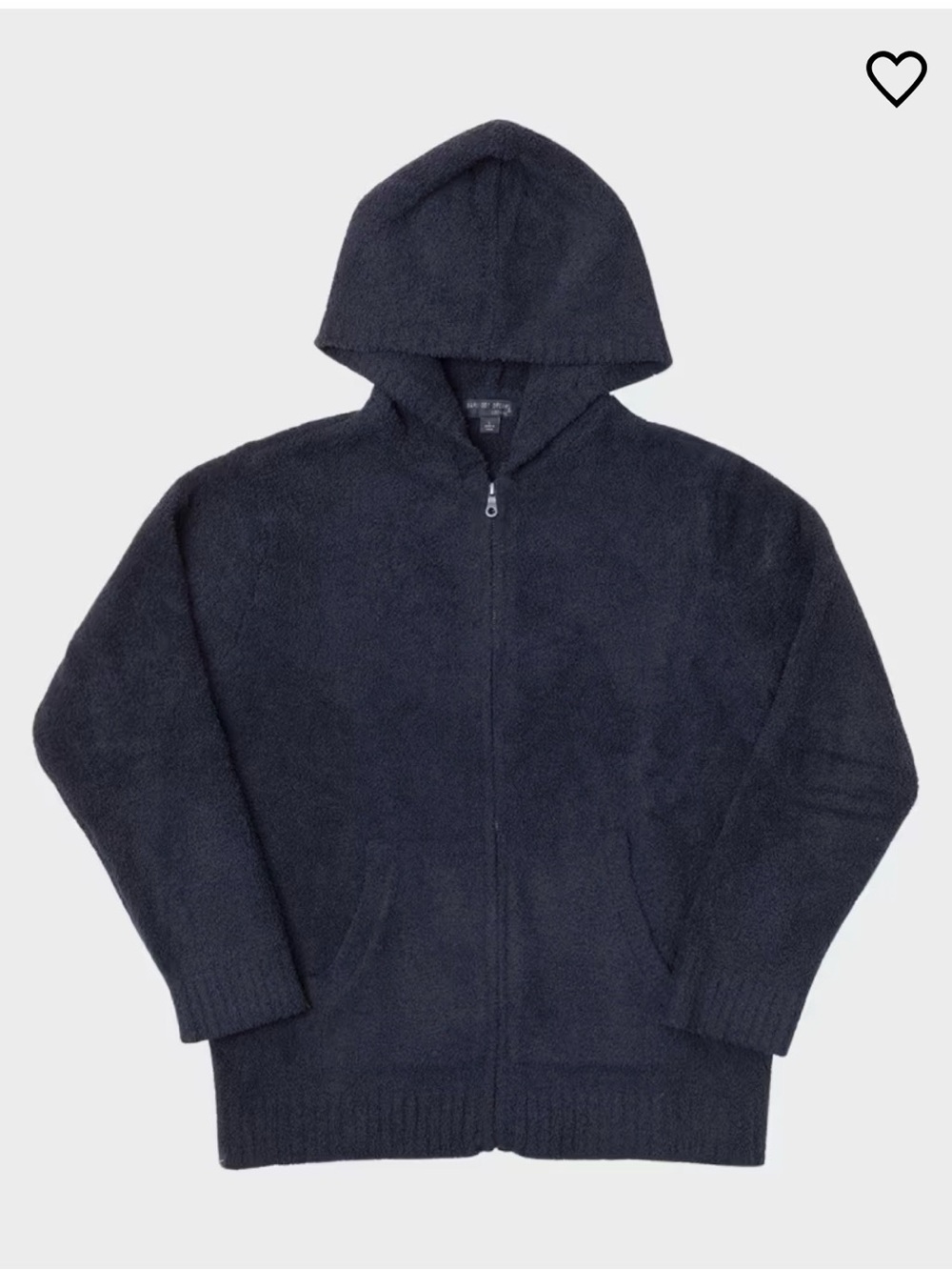 Men's Barefoot Dreams BLACK Zip-Up Hooded sweater